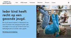Desktop Screenshot of jongerenopgezondgewicht.nl
