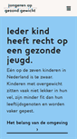 Mobile Screenshot of jongerenopgezondgewicht.nl