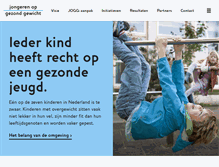 Tablet Screenshot of jongerenopgezondgewicht.nl